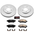PowerStop Genuine Geomet Coated Rotor and Low-Dust Ceramic Brake Pad Kit