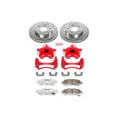 PowerStop Z26 Street Performance Ceramic Brake Pad, Drilled Slotted Rotor, and C
