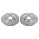 PowerStop Evolution Drilled Slotted Rotors Pair Rear For Audi S4