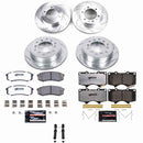 PowerStop Z36 Carbon-Fiber Ceramic Brake Pad with Drilled and Slotted Rotor Kit
