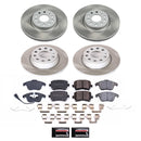 PowerStop Semi-Coated Rotor and Low-Dust Ceramic Brake Pad Kit