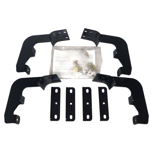 Westin Premier Oval Nerf Step Bar Mount Kit Powder Coated Black Steel 22-2055