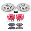 PowerStop Z23 Daily Driver Carbon-Fiber Ceramic Pads Drilled & Slotted Rotor & C