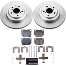 PowerStop Genuine Geomet Coated Rotor and Low-Dust Ceramic Brake Pad Kit