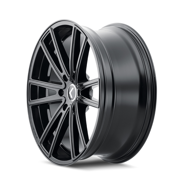 17x8 Kraze Lusso Gloss Black 5x114.3 ET38 CB72.62 Wheel Rim