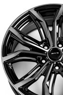 18x8 RTX Black Widow Black Machined Grey 5x120 ET35 wheel/rim-3