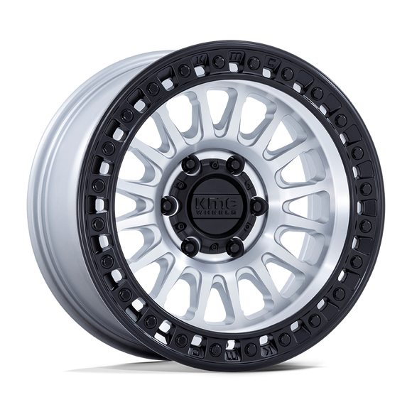 17X8.5 KMC KM552 IMS Machined W/ Black Lip 6x135 ET-10 Wheel Rim