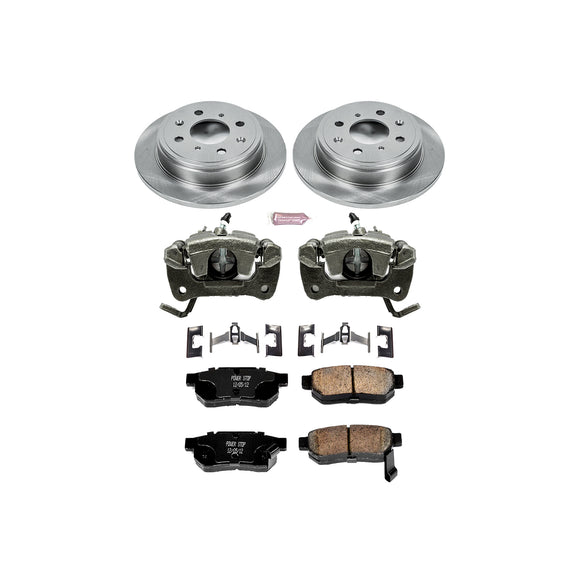 PowerStop OE Stock Replacement Low-Dust Ceramic Brake Pad, Rotor and Caliper Kit