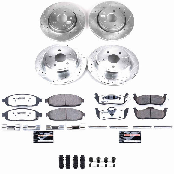 PowerStop Z26 Street Performance Ceramic Brake Pad and Drilled & Slotted Rotor K