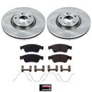 PowerStop OE Stock Replacement Low-Dust Ceramic Brake Pad and Rotor Kit