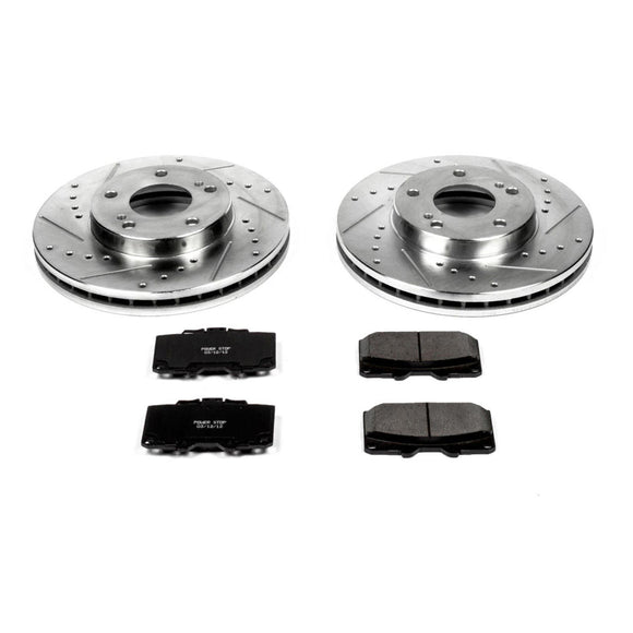 PowerStop Z23 Daily Driver Carbon-Fiber Ceramic Brake Pad and Drilled & Slotted