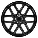 24" Replica CV62 fits Chevrolet Silverado 24 in. x 10 in. Gloss Black