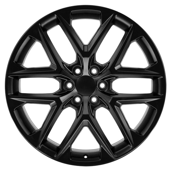 24" Replica CV62 fits Chevrolet Silverado 24 in. x 10 in. Gloss Black