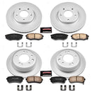 PowerStop Genuine Geomet Coated Rotor and Low-Dust Ceramic Brake Pad Kit