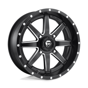18X7 Fuel UTV D538 Maverick Matte Black Milled 4X156 ET13 wheel/rim