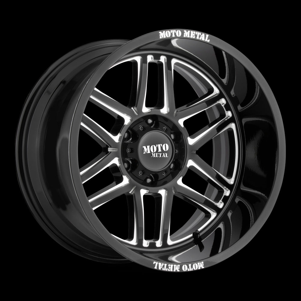 20X10 Moto Metal MO992 FOLSOM Gloss Black Milled 5X127 ET-18 wheel/rim