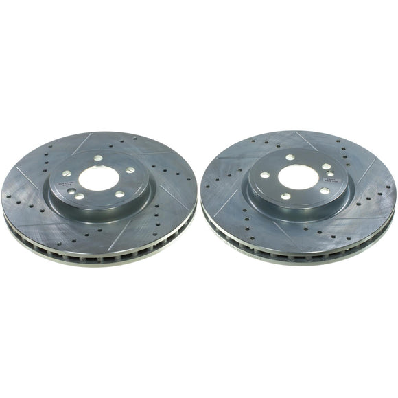 PowerStop Evolution Performance Drilled, Slotted & Plated Brake Rotor Pair