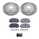 PowerStop Semi-Coated Rotor and Low-Dust Ceramic Brake Pad Kit