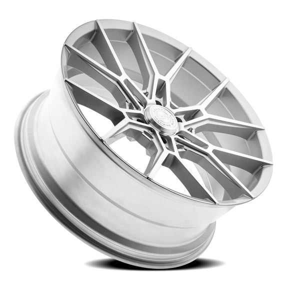 24x10 Select Precision Alloys Alpine Silver Brushed 6x139.7 ET25 Wheel