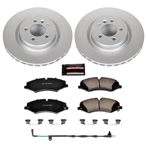 PowerStop Genuine Geomet Coated Rotor and Carbon-Fiber Ceramic Brake Pad Kit