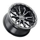 17x9 Vision 405 Korupt Gloss Black Milled Spoke 6x135 ET12 Wheel Rim-4