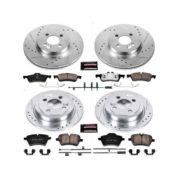 PowerStop Z23 Daily Driver Carbon-Fiber Ceramic Brake Pad and Drilled & Slotted