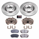 PowerStop OE Stock Replacement Low-Dust Ceramic Brake Pad, Rotor and Caliper Kit