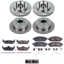 PowerStop OE Stock Replacement Low-Dust Ceramic Brake Pad and Rotor Kit