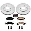 PowerStop Genuine Geomet Coated Rotor and Low-Dust Ceramic Brake Pad Kit