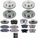 PowerStop OE Stock Replacement Low-Dust Ceramic Brake Pad, Rotor and Caliper Kit