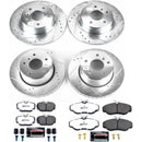 PowerStop Z36 Carbon-Fiber Ceramic Brake Pad with Drilled and Slotted Rotor Kit