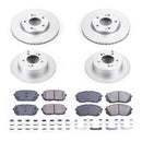 PowerStop Genuine Geomet Coated Rotor and Low-Dust Ceramic Brake Pad Kit