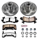 PowerStop Z36 Carbon-Fiber Ceramic Brake Pad with Drilled and Slotted Rotor Kit