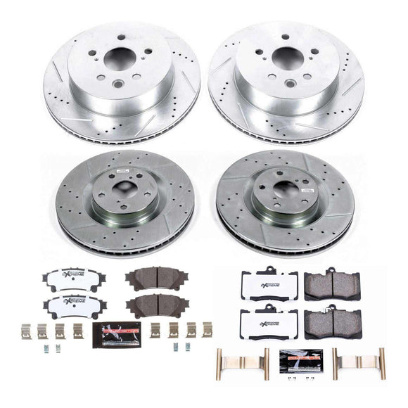 PowerStop Z26 Street Performance Ceramic Brake Pad and Drilled & Slotted Rotor K