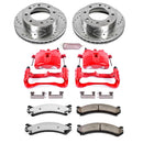 PowerStop Z36 Truck and SUV Ceramic Brake Pad, Drilled & Slotted Rotor, and Cali
