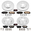 PowerStop Genuine Geomet Coated Rotor and Low-Dust Ceramic Brake Pad Kit