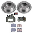 PowerStop OE Stock Replacement Low-Dust Ceramic Brake Pad, Rotor and Caliper Kit