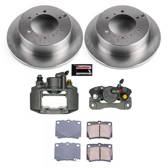 PowerStop OE Stock Replacement Low-Dust Ceramic Brake Pad, Rotor and Caliper Kit