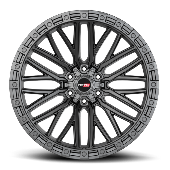 18x9 Vortek VRT-608 Apollo Matte Black 5x127 ET-12 CB78.1 Wheel Rim