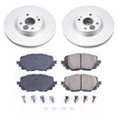 PowerStop Genuine Geomet Coated Rotor and Low-Dust Ceramic Brake Pad Kit