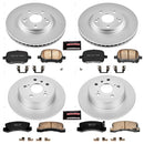 PowerStop Genuine Geomet Coated Rotor and Low-Dust Ceramic Brake Pad Kit