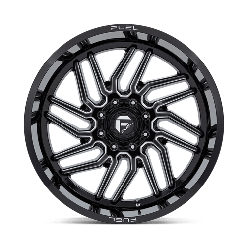 24x12 Fuel Off-Road D807 Hurricane Black 8x170 ET-44 CB125.1 Wheel Rim