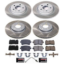 PowerStop Semi-Coated Rotor and Low-Dust Ceramic Brake Pad Kit