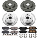 PowerStop OE Stock Replacement Low-Dust Ceramic Brake Pad and Rotor Kit