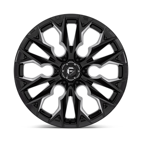 22x10 Fuel Off-Road D803 Flame Gloss Black Milled 6x135 ET-18 CB87.1 Wheel Rim