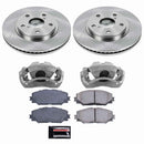PowerStop OE Stock Replacement Low-Dust Ceramic Brake Pad, Rotor and Caliper Kit