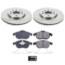 PowerStop OE Stock Replacement Low-Dust Ceramic Brake Pad and Rotor Kit