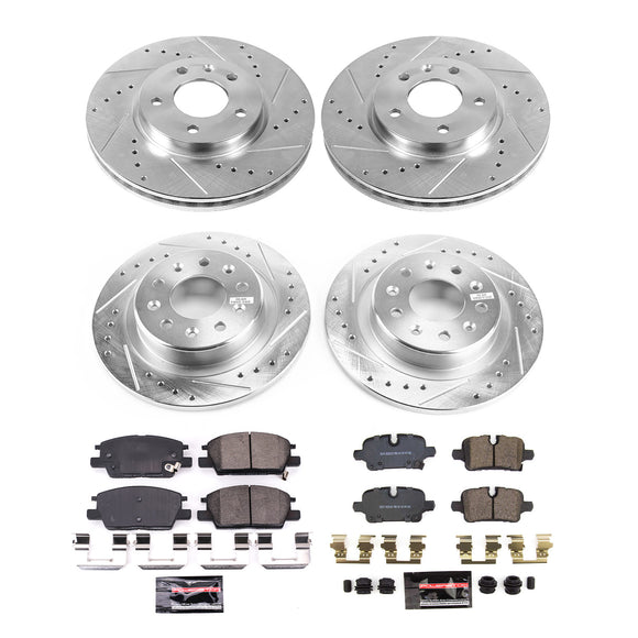 PowerStop Z23 Daily Driver Carbon-Fiber Ceramic Brake Pad and Drilled & Slotted