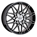 17x8 Petrol P3C Gloss Black With Machined Face 5x114.3 ET40 CB76.1 Wheel Rim