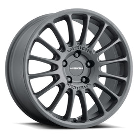 17x7 Vision 477 Monaco Satin Black 5x110 ET38 Wheel Rim